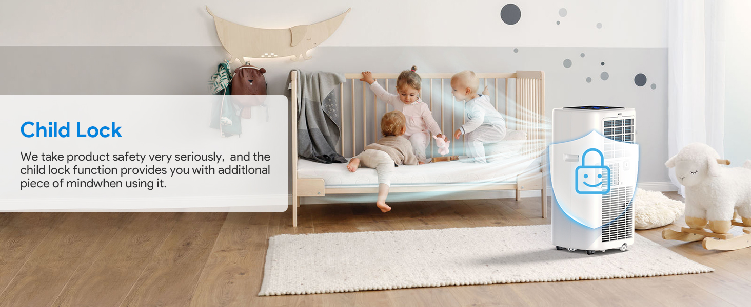 portable air conditioner child lock