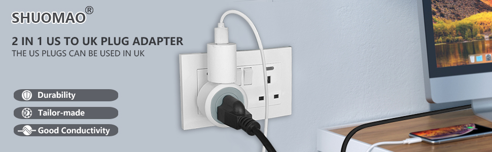 US to UK Plug adapter