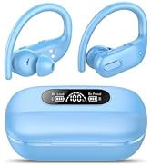 Wireless Earbuds, Bluetooth 5.3 Headphones Wireless with 4 ENC Noise Canceling Mic, 80Hrs LED Dis...