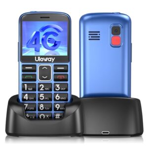 Tosaju 4G Senior Mobile Phone SIM Free Unlocked Simple Mobile Phone for Elderly Senior Cell Phone Big Button Mobile Phone Basic Easy to use Phone with SOS Butto