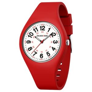 GOLDEN HOUR Analog Unisex Watches Waterproof Sports Digital Ladies Watches for Men