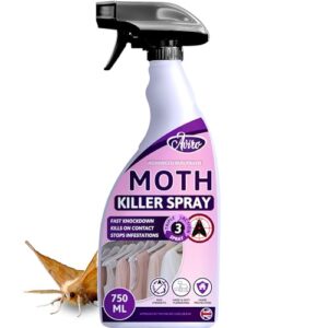 Aviro Moth Killer Spray - Fast Acting Moth Repellent for Carpets