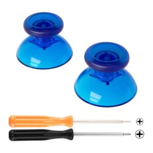 eXtremeRate Clear Blue Replacement 3D Joystick Thumbsticks