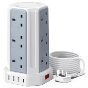AODENG Tower Extension Lead with USB Slots 5M