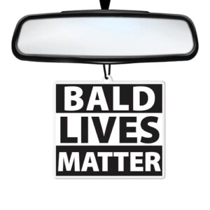 SC Products Bald Lives Matter Car Air Fresheners For Men | Funny Car Air Freshener Joke Gifts for Men | Bald Man Gifts | Gifts For Men Funny And Unusual | Funny Air Freshener Car | Gifts For Bald Me