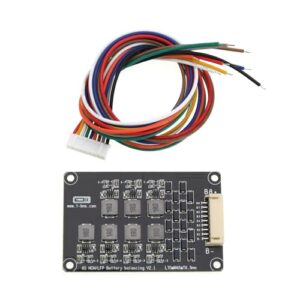 Create idea 8S 1.2A Inductor Active Balancing Board Voltage Difference Equalizer Energy Transfer Board for Lithium Iron Phosphate Cell Ternary Lithium Battery