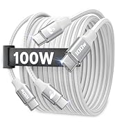 USB C to USB C Cable Fast Charging [2M 2Pack] 60W Type C to Type C Cable C to C Charger Lead for ...