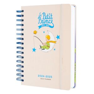 Grupo Erik The Little Prince Diary 2024-2025 | Back To School 12 Months Academic Diary A5 Day To Page | August 2024 - July 2025 | Mid Year Diary 2024-2025 With Stickers | Cute Planne