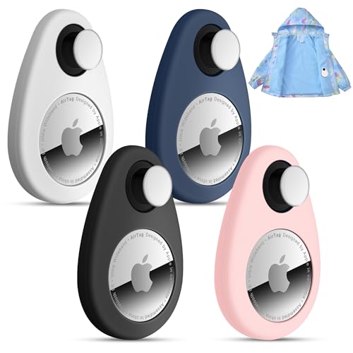 Idoove Apple Airtag Holder for Kids Hidden 4 Pack GPS Tracker Case
