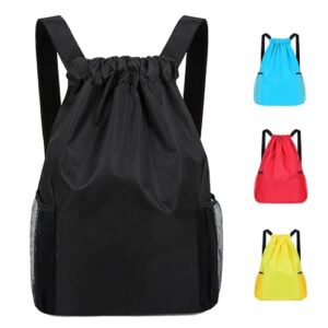 Drawstring Bag Waterproof Swim PE Bag Unisex Large Sports String Backpack Oxford Fabric Gym Sack for School Travel Swimming Holidays Climbing Hiking (50 * 44)