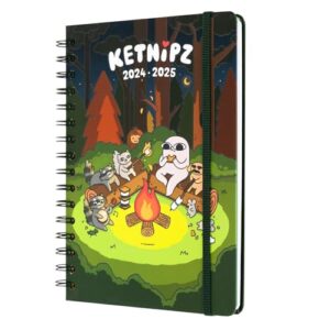 Grupo Erik Ketnipz Diary 2024-2025 | Back To School 12 Months A5 Academic Diary 2024-2025 Week To View | August 2024 - July 2025 | Mid Year Diary 2024-2025 With Stickers | Ketnipz Gifts