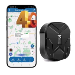 Winnes GPS 4G discreet GPS Tracker iOS android APP NO Monthly Fee Battery Power Magnetic Car Safety Alarm Anti Theft Vehicle Tracking Devices for Car Van Trailer Digge
