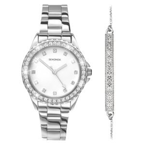 Sekonda Elizabeth Women's Quartz Watch 33mm with Stone Set Case