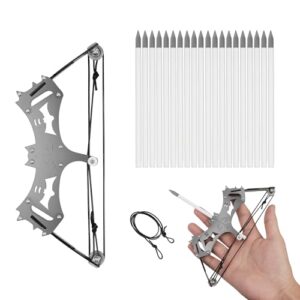 REWOW Mini Compound Bow and 20 Arrows Set for Adult and Youth Archery Set Women Men mini bow Ki