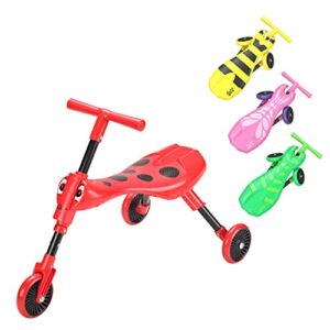 Scuttlebug 3-Wheel Foldable Ride-On Tricycle for 1-3 Year Old Boys and Girls