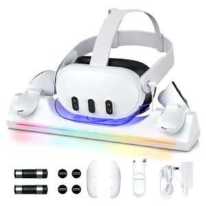 Auniq Oculus/Meta Quest 3 Charging Dock with RGB Light