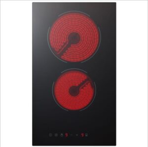 Panana Induction Ceramic Cooktop 2 Burner Zones Radiant Domino Hob