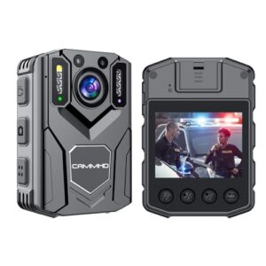 CAMMHD 1440P 32G Body Camera with Night Vision Body Mounted Camera with Audio and Video 8-10H Video Record
