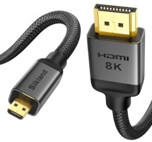 Silkland 10K 8K 4K Micro HDMI to HDMI 2M