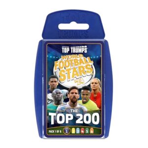 Top Trumps World Football Stars Top 200 Card Game Pack 1