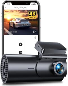 GKU 4K Dash Cam Front