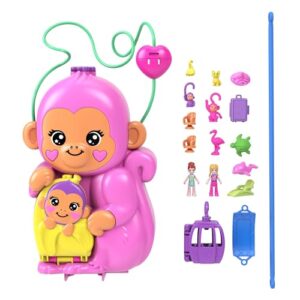 Polly Pocket Dolls & Playset with Pets & 13 Accessories