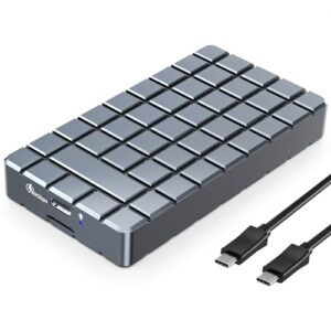 INDMEM USB 4.0 NVMe M.2 SSD Enclosure Compatible with Thunderbolt 3/4