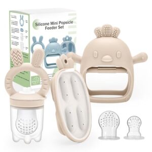 CLDY Baby Fruit Food Feeder & Mini Freezer Nibble Tray Combo