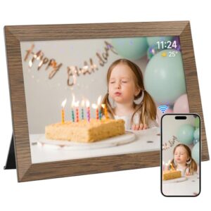 AHOWAI 32GB Digital Photo Frame WiFi 10.1 Inch with 1280x800 IPS LCD Touchscreen