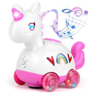 INSPIMYST Baby Toys Toddler Toys Baby Girl Gift Sound Toys Unicorn Toys Toys for 1 2 3 Year Old Girls
