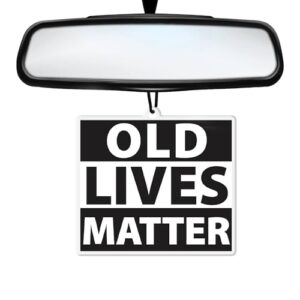 SC Products Old Lives Matter Funny Car Air Freshener Gifts For Men | Dad Birthday Gifts | Rude Birthday Gifts For Men and Funny Birthday Gifts For Women | Funny Retirement Gifts For Me