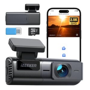 iZEEKER 2.5K Dash Cam WiFi Dash Camera for Cars