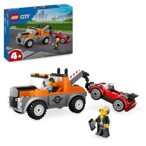 LEGO City Tow Truck and Sports Car Repair Vehicle Toy Set for 4 Plus Year Old Boys & Girls