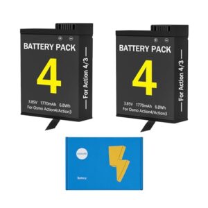 ASMARK Battery Replacement for DJI Osmo Action 3