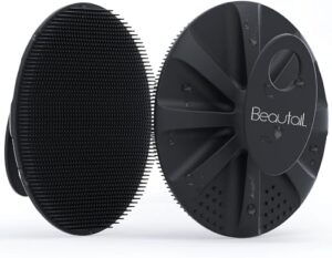 BEAUTAIL Silicone Body Scrubber Shower Bath Wash Brush Gentle Exfoliating Scrub Cleansing Loofah for Women Men Baby Sensitive Skin