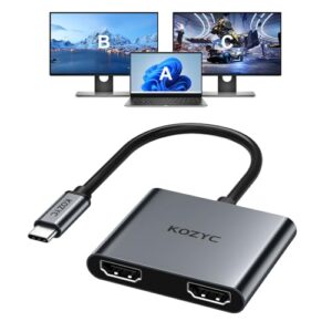 USB C to Dual HDMI Adapter 4K@60hz