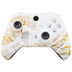 eXtremeRate The Great GOLDEN Wave Off Kanagawa - White Faceplate Cover