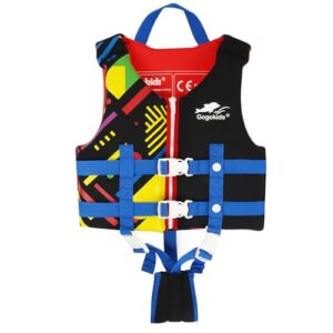 Gogokids Swim Vest Float Jacket - Kids Swimming Training Flotation Buoyancy Swimsuit with Adjustable Safety Straps for 15-35kg Child，Boys Girls Aged 1-9 Years