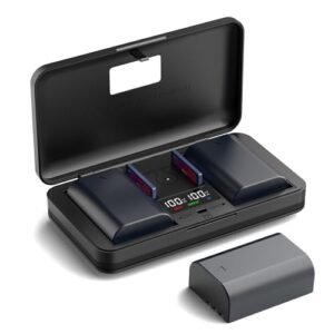 LIFEMOI D-LI90 (1600mA) Camera Battery Multifunctional Charger Set (Including Two Batteries) Compatible with Pentax K1II K7 K7D K5 K5D K5I K5IIS K3 K3II K3III K1 K01 645D 645Z Cameras