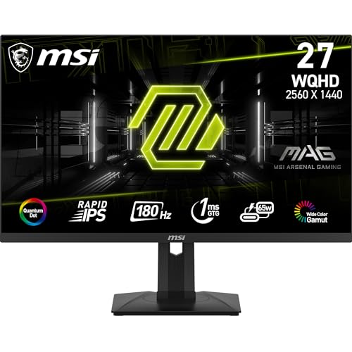 MSI MAG 274QRF QD E2 27 Inch WQHD Gaming Monitor - 2560 x 1440 Rapid IPS Quantum Dot Panel