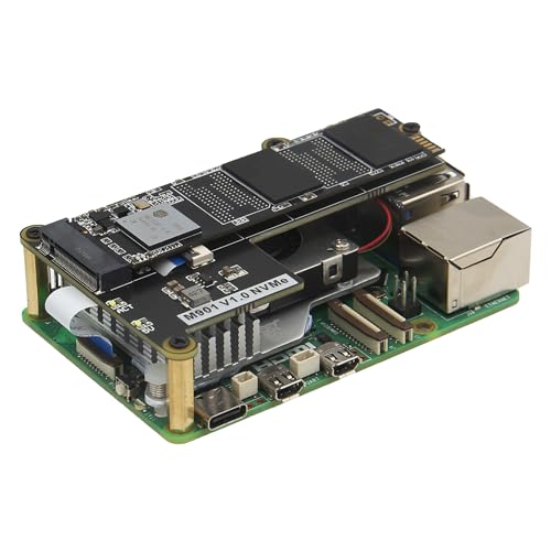 Geekworm M901 PCIe to M.2 Key-M NVMe SSD Pip PCIe Peripheral Board for Raspberry Pi 5