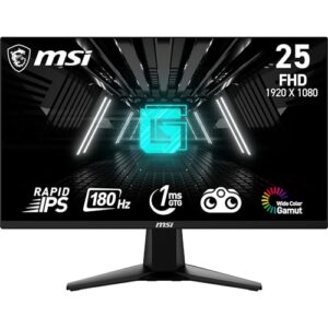 MSI G255F 24.5 Inch FHD Gaming Monitor - 1920 x 1080 Rapid IPS Panel