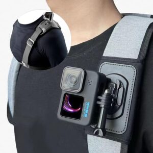 SRIKEKL Backpack Shoulder Strap Mount with Adjustable Shoulder Pad+Single Shoulder Mount Kit