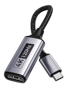 SOOMFON USB C to HDMI Adapter 4K 120Hz USB Type C to HDMI Adapter Compatible with 4K@60Hz 2K@144Hz Video Audio Output for MacBook Pro/iPad Pro/iPad Air/Surface Pro 7 and More