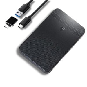 ezekers Portable 500GB External Hard Drive HDD — USB 3.0 & USB C for PC