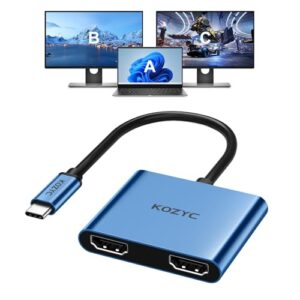 USB C to Dual HDMI Adapter 4K@60hz