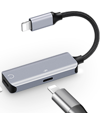 Lightning to double Lightning headphone adapter