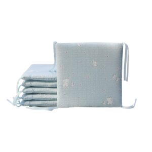 6 PCS Breathable Mesh Crib Bumper Cushions Bedding Set
