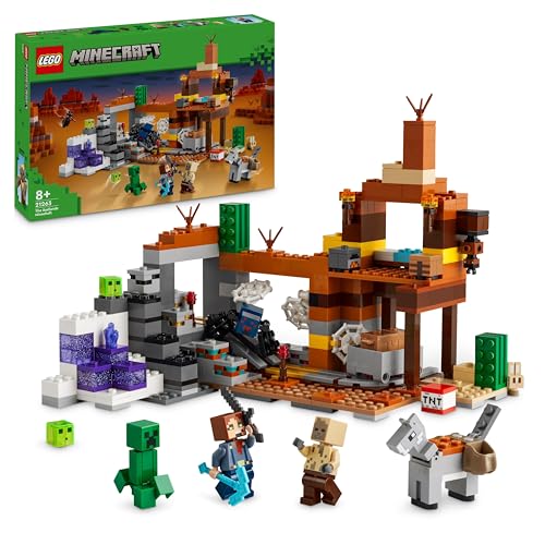 LEGO Minecraft The Badlands Mineshaft Video-Game Toy for 8 Plus Year Old Boys & Girls