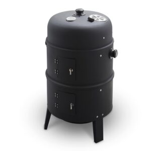 Tower T978573 2-In-1 Smoker Grill with Charcoal & Smoker
